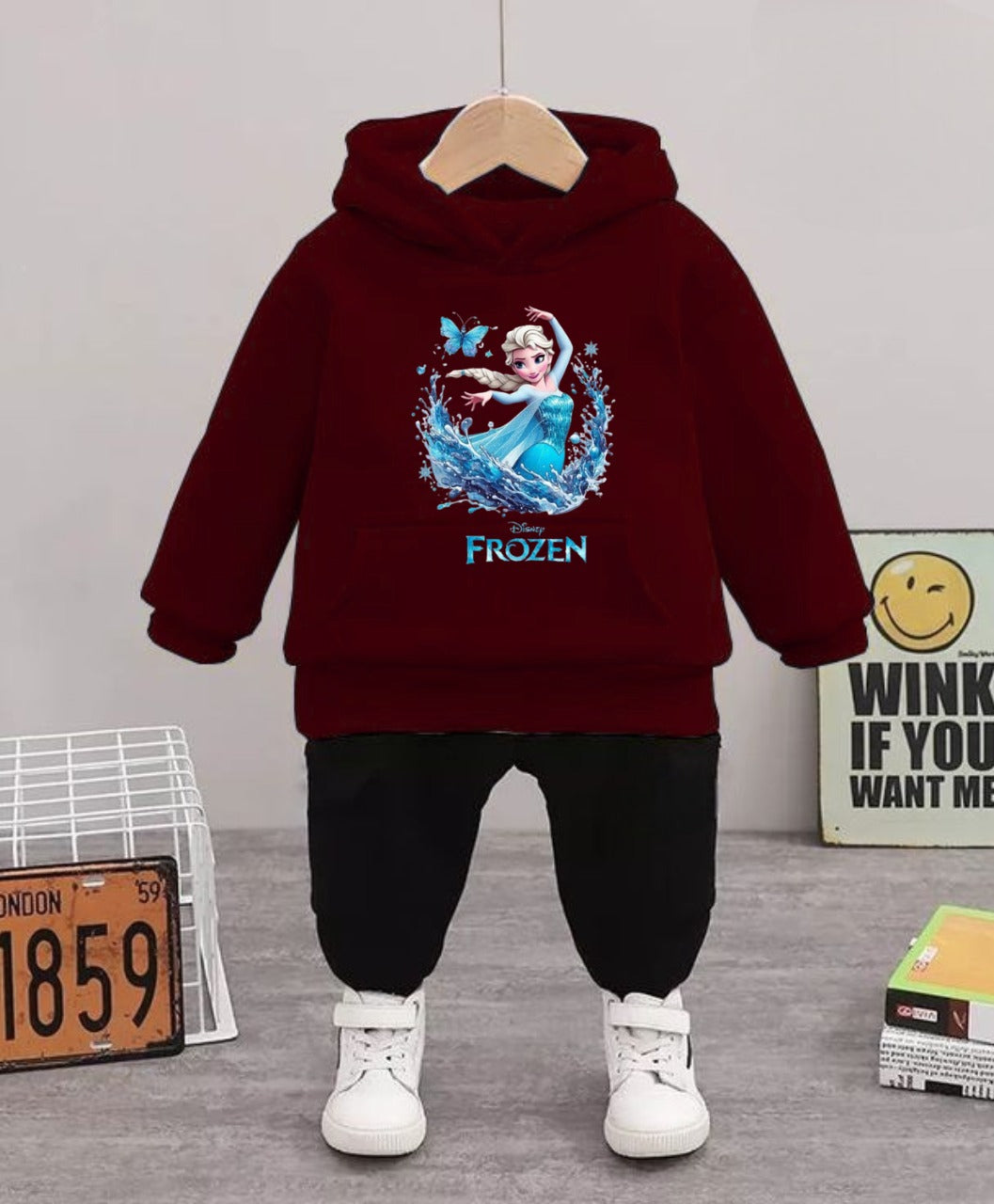 'Frozen' Elsa Character Winter Hoodie & Joggers