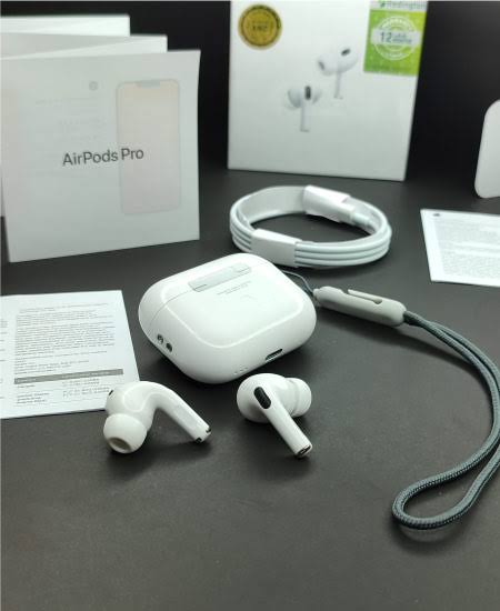 Premium True Wireless Earbuds in White Pro Style with Strap
