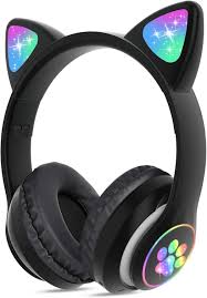 STN-28 Cute Cat Ear Over-Ear Bluetooth Headphone for Kids and Teens