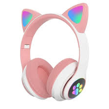 STN-28 Cute Cat Ear Over-Ear Bluetooth Headphone for Kids and Teens
